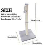 Tall Sisal Cat Scratching Post with Dangling Ball for Indoor Cats and Kittens