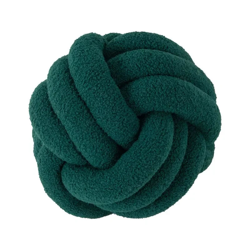 Boucle Rope Knot Ball Cushion