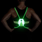 Adjustable luminous waistcoat for jogging & outdoor activities