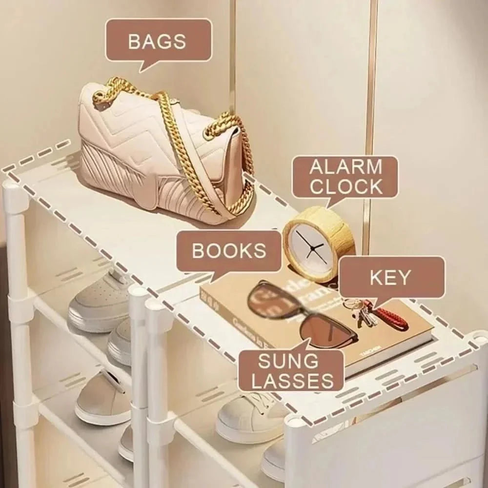 Saving Shoe Rack - Stackable shoe rack for corners and small spaces