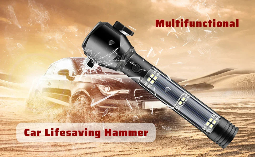 Multifunctional Solar Power Flashlight