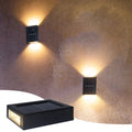 Waterproof LED Solar Wall Light: Up and down light for balcony, garden, street and landscape