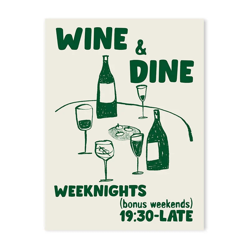 Cin Cheers Wall Art – Aesthetic Cocktail Poster Print