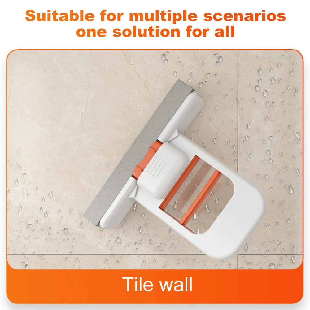 Mini Sponge Mop with Replaceable Head and One-Handed Squeeze Handle