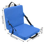 SITPURE Folding chair with backrest | Padded seat cushion | Compact & Comfortable for stadium, beach & park