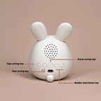 WakkerKonijn – Kids alarm clock with LED night light and playful rabbit design