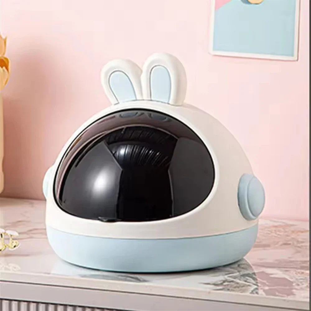 Mini Rabbit Desktop Storage Trash Bin