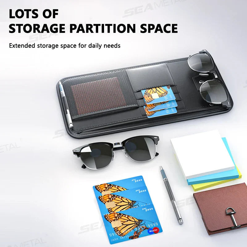 Carvisto OrganizePro Sunshade Organizer | Multifunctional | PU Leather | Quickly Assembled