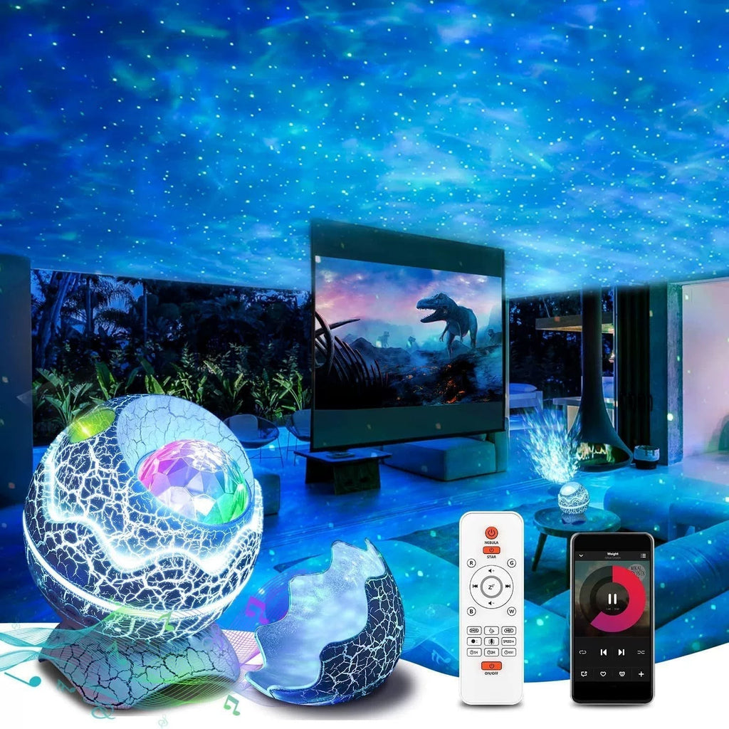 GalaxyGlow – Star projector with Bluetooth speaker and colorful light effects