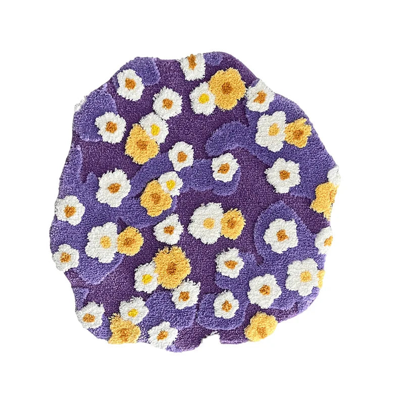 Moss Flower Tufted Round Rug