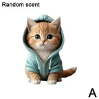 Cool Hoodie Cat Clip-On Car Freshener