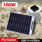 Portable Solar Panel SOLVION Charge 100W | 5V | Dual USB | Waterproof | Outdoor & Camping