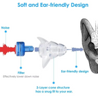 Silicone Noise Cancelling Earplugs for Sleeping Studying and Concert Protection