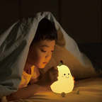 Super Soft Touch-Controlled Multicolor Silicone Pear Night Light