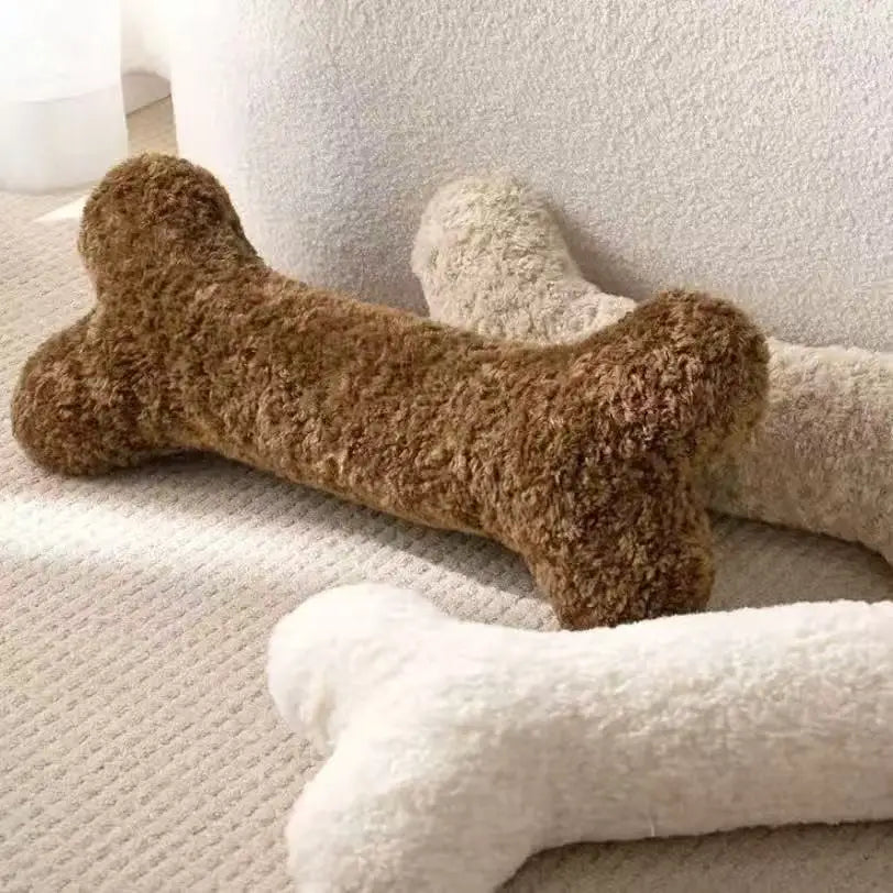 Creative Bone-Shaped Plush Pillow