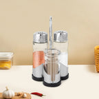 Stylish spice set with lid that combines functionality with class