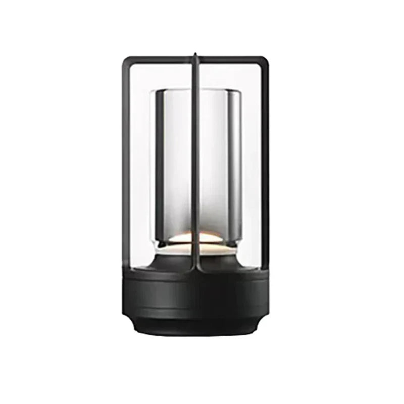 Wireless Rechargeable Table Lamp Made of Crystal, Portable LED Light for Living Room & Balcony