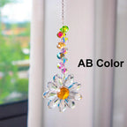 Crystal Suncatcher LumiMargarita | K9 Daisy Rainbow Catcher | Window & Garden Decor | 32 cm | Gift Idea for Home