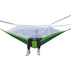 OutdoorRelax Hammock with Mosquito Net and Quick Closure – 200 kg load capacity