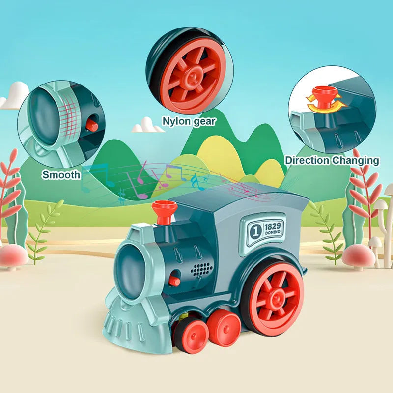 Kids Automatic Laying Domino Train