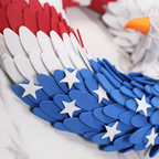 Patriotic Eagle American Flag Wreath for Independence Day