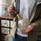 NostalgiaLuxe - Elegant vintage glass lamp - Sophisticated ambiance guaranteed