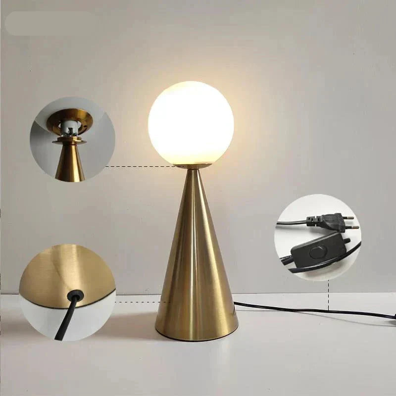 Modern table lamp in luxurious style