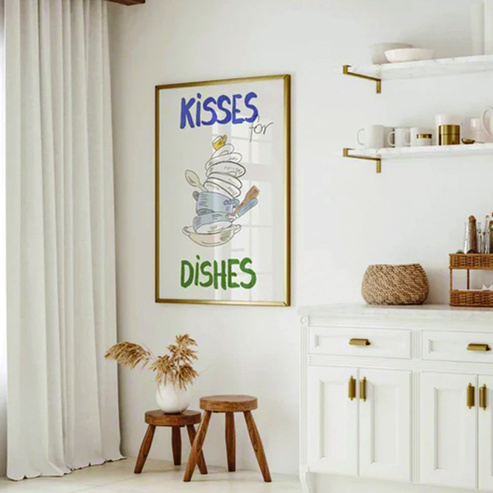 Kisses for Dishes Wall Art