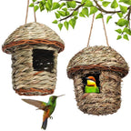 Rustic Natural Wicker Outdoor Birdhouse
