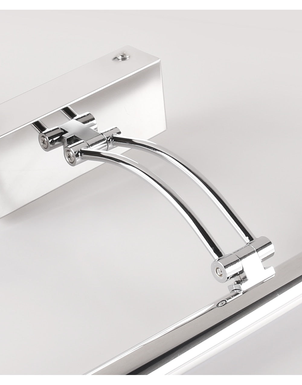 80-100cm LED wall lamp - Modern black/silver wall light for the bathroom, internally mounted picture light