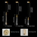 Crystal LED Pendant Lights: Perfect for Bedroom, Dining Room, Bar - Water Drop Chandelier, Stair Lamp for Interior Decoration