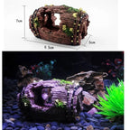 Aquavinto Aquarium Deco Barrel | Realistic & Non-Toxic | Hiding Place for Fish | 6x9cm Resin