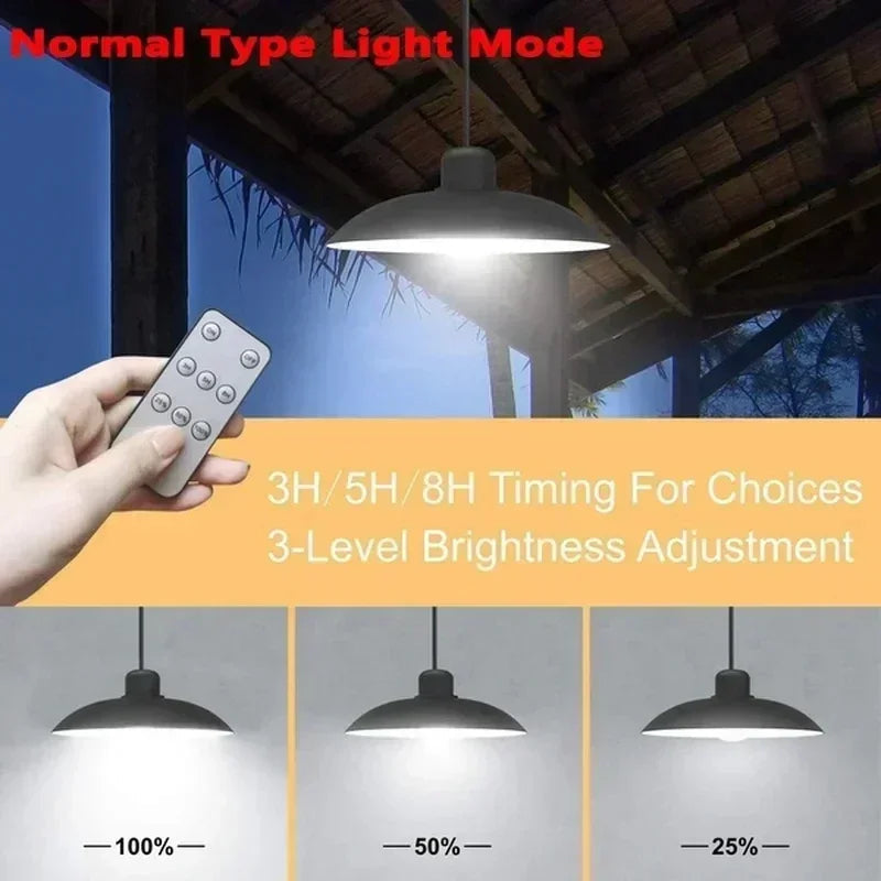 Solivara Solar Chandelier | With Sensor & Remote Control | IP65 | Warm/Cold White | 10h Runtime