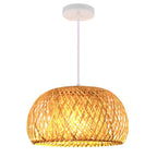 Luxora Handwoven Bamboo Pendant Light - Eco-friendly Ceiling Lamp