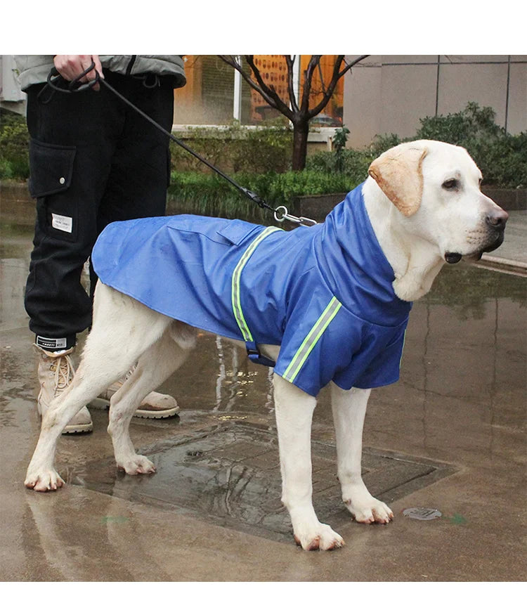 Waterproof Dog Raincoat with Hood & Reflectors