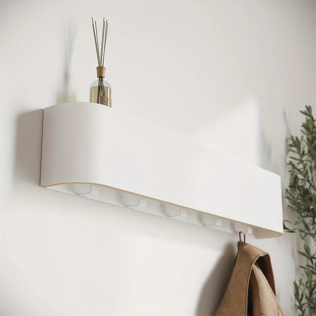 NordicHide Rack Wall wardrobe with shelf & hidden hooks