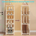 Space-Saving Metal Frame Shoe Rack with 6/8 Layers – Liora