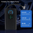 Tire Pump AutoAirX Pro | Portable Compressor 12V | Metal Cylinder | For Car, Motorcycle, Bicycle & Ball