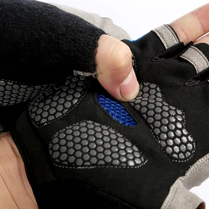 Breathable Anti Slip Shock Absorbing Half Finger Cycling Gloves