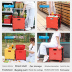 Folding Shopping Trolley with Silent Wheels – EasyCart