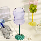 2-colored Chubby wine glass