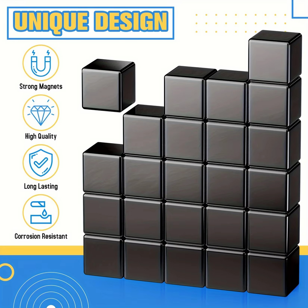 Premium Multi-Use Square Magnets with Exceptional Strength