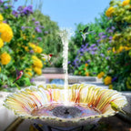 Flowbee – Elegant Solar Fountain for Garden Birds