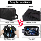 Mannvaro Toiletry Bag Men | Water-repellent Dopp Kit Organizer | Large Volume & Wet Compartment | For Travel & Bathroom