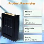 Waterproof LED Solar Wall Lamp: Up and Down Lighting for Balcony, Garden, Street and Landscape
