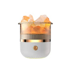 Himalaya salt crystal lamp & essential oil diffuser, USB ultrasonic humidifier for home & office