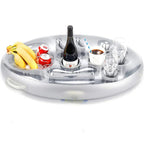 Poolvino Drink Holder | Inflatable & Environmentally Friendly | Anti-Tip Design | For Pool & Beach