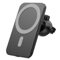 15W Magnetic Wireless Car Charger Mount with Type-C Fast Charging for iPhone 12 and 13 Series