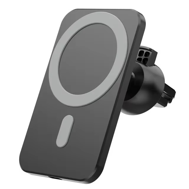 15W Magnetic Wireless Car Charger Mount with Type-C Fast Charging for iPhone 12 and 13 Series