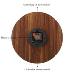 Nordic Luminous Wood Silent Wall Clock